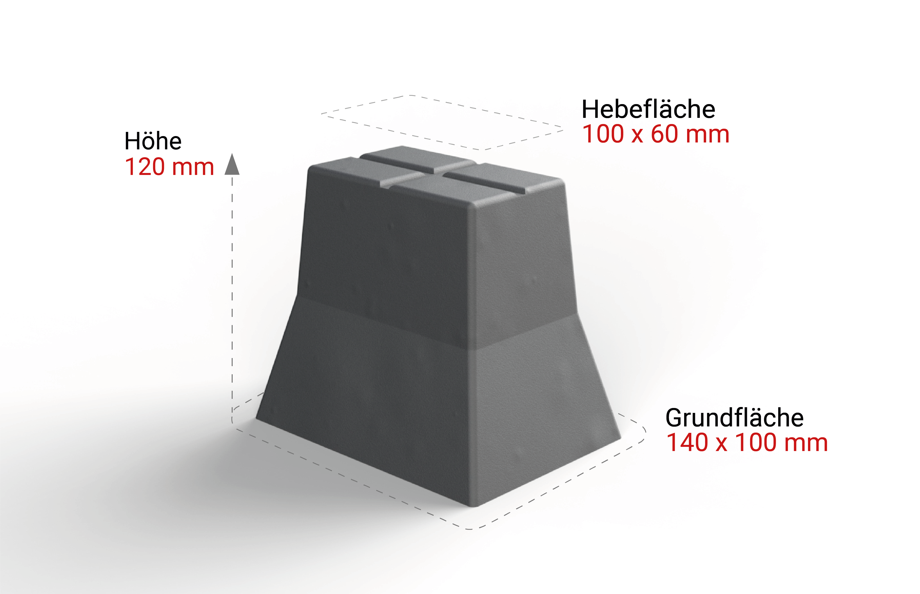 X-KONE120 - Hebeblock für Fiat 500e sowie Elektro- und Hybrid- SUVs